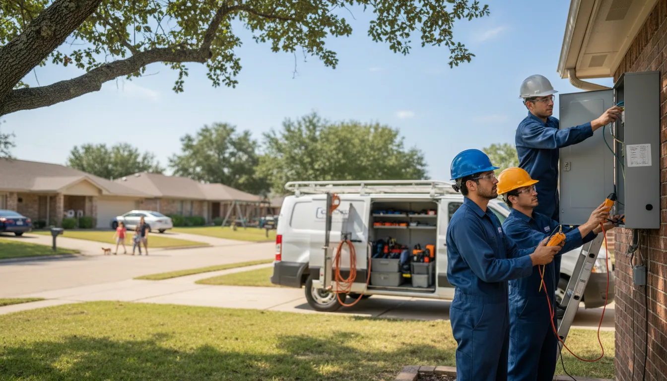 Certified electrician providing emergency electrical services in Red Bud, IL